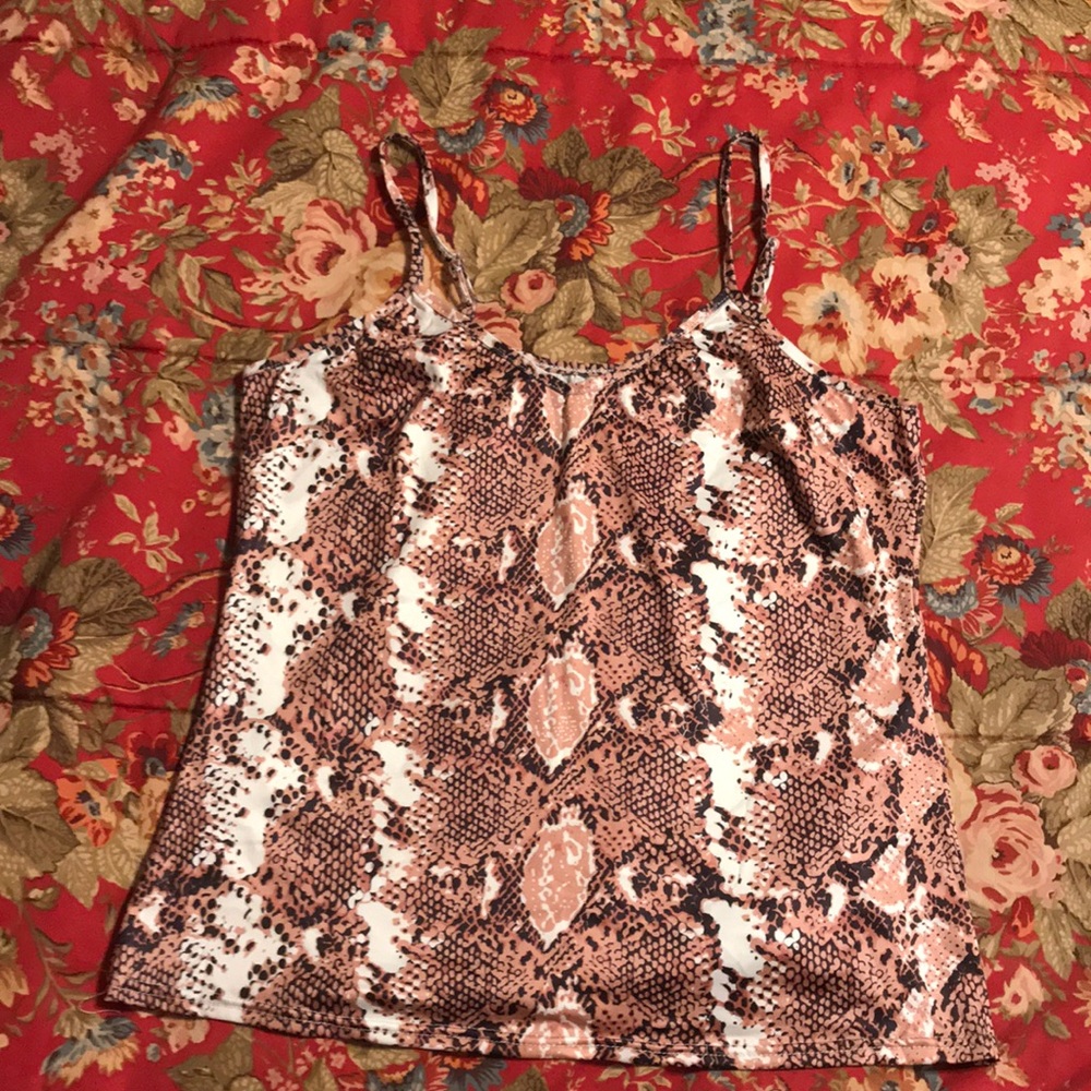 Snakeskin tank top size: XL